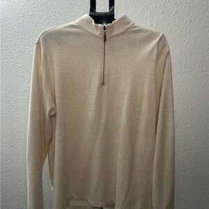 Mizzen and Main Men's Cream Half-Zip Sweater